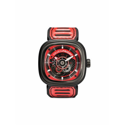 SEVENFRIDAY Relógio SF-P3 47mm - Black And Red