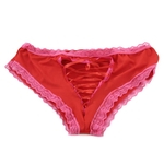 Sexy Oco Coração Voltar G-String Crotchless Cueca Cueca Mulheres Thong