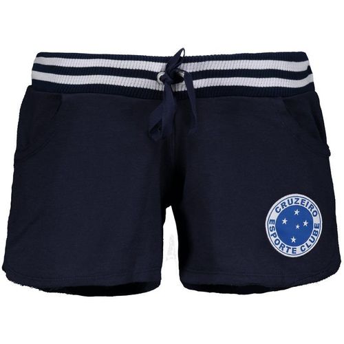 Short Cruzeiro Feminino Marinho e Branco