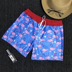 Shorts Moda homens Flamingo Impressão Praia