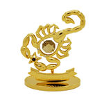 Signo Escorpião Ouro 24k Cristais Swarovski Zodíaco Astrolog