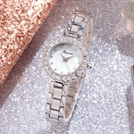 Simple Casual Fashion Round Alloy Small And Exquisite Female Bracelet Watch