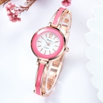 Simples Casual Rodada Moda Alloy pequeno e requintado Feminino pulseira rel¨®gio