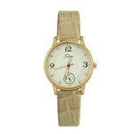 Simples Estilo Moda Casual Women Watch rel¨®gio de quartzo Couro Strap Watch