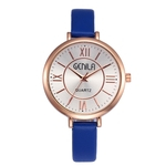 Simples Estilo Moda Casual Women Watch rel¨®gio de quartzo Couro Strap Watch