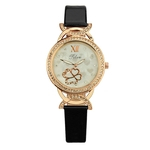 Simples Estilo Moda Casual Women Watch rel¨®gio de quartzo Couro Strap Watch