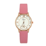 Simples Estilo Moda Casual Women Watch rel¨®gio de quartzo Couro Strap Watch