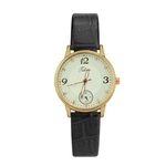 Simples Estilo Moda Casual Women Watch rel¨®gio de quartzo Couro Strap Watch