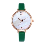 Simples Estilo Moda Casual Women Watch rel¨®gio de quartzo Couro Strap Watch