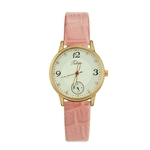 Simples Estilo Moda Casual Women Watch rel¨®gio de quartzo Couro Strap Watch