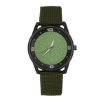 Simples Estilo Moda Casual Women Watch rel¨®gio de quartzo Nylon Strap Watch