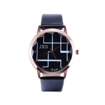 Simples J35 relógio de quartzo PU Leather Strap impermeável relógio analógico de quartzo