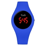 Simples LED Digital Rel¨®gio Eletr?nico Silicone Strap Men E Women Watch