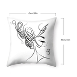 Simples quadrado Lines Beleza Pillowcase decoração do carro capa de almofada Sala de Estar Sofá Fronha 45 * 45 centímetros