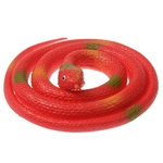 Simulação St Halloween Rubber Assustador Cobra Indústrias Props Redondo Vermelho Principal Da Serpente