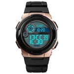 SKMEI 1.437 homens relógio digital Dual Time Data Semana Cronômetro EL Luz Waterproof Sports relógio de pulso