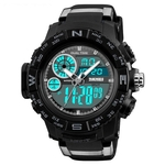 SKMEI 1332 Marca Homens relógios esportivos de luxo LED Digital relógio de quartzo impermeável Militares relógio de pulso Homem Relógio Relógio Masculino