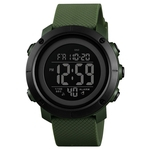 SKMEI 1426 Digital Movimento Men Watch 5ATM Waterproof EL Backlight Outdoor Sports relógio de pulso de Semana Mês 12/24-Hours Alarm Contagem regressiva Cronômetro Relógio de pulso