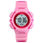 SKMEI 1485 Kid Digital Sports Watch colorido LED Dual Time Data Semana EL Luz relógio de pulso à prova d'água