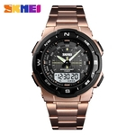 SKMEI 1370 Fashion Digital Sport Watch Correia de aço Relógio de pulso