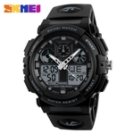 SKMEI 1270 Homens Sports Watch masculino Quartz Analog relógios eletrônicos Dual Display pulso Relojes Watwrproof Relogio Masculino