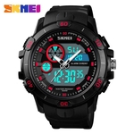 SKMEI Digital Assista camuflagem verde Esportes Estilo militar Alarm LED Backlight cronômetro à prova d'água