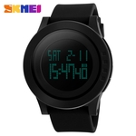 SKMEI Homens LED Grande rel¨®gio marcar Digital Alarm Waterproof Calend¨¢rio Sport Watch