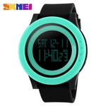 SKMEI Homens LED Grande rel¨®gio marcar Digital Alarm Waterproof Calend¨¢rio Sport Watch