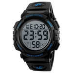 SKMEI Man Assista Relógio de pulso Moda Watch Multifuncional Waterproof Outdoor Sports Luminosa Assistir 1258 Azul Azul