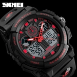 SKMEI Men LED Large Dial Digital Watch Waterproof Alarm Calendar Sport Watch