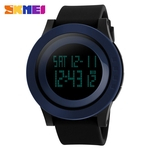 SKMEI Men LED Large Dial Digital Watch Waterproof Alarm Calendar Sport Watch