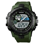 SKMEI Men Quartz relógio digital Dual Time Waterproof EL Luz Data Semana Alarm Sports relógio de pulso