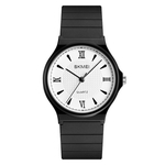 SKMEI Sólida Moda Feminina Relógios Para Amantes Leatherette Pulseira De Pulso Relógio De Quartz