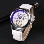 Slub Padr?o Leather Strap pulseira Moda Watch Strap s¨¢bio elegante F-329