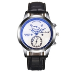 Slub Padr?o Leather Strap pulseira Moda Watch Strap s¨¢bio elegante F-329