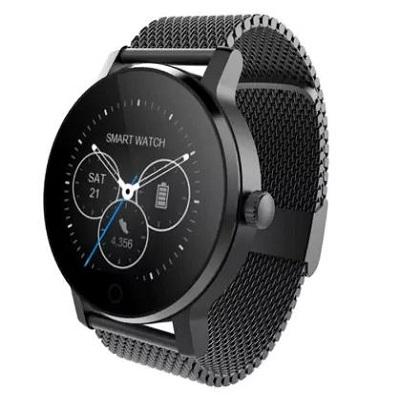 SMA - 09 Smart Watch - Compatível com Android e IOS. Aço Inox - Preto - Modelo Mtk2502