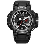 Men's Wristwatch Smael Homens Noctilucence alarme cronógrafo Calendário impermeável relógio eletrônico