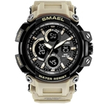 Smael Homens Sport Watch LED Casual Digital pulseira de borracha presente Rel¨®gio de pulso eletr?nico