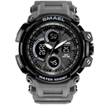 SMAEL Men Sport Watch Casual LED Digital Rubber Strap Electronic Wristwatch Gift