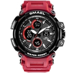 SMAEL Men Sport Watch Casual LED Digital Rubber Strap Electronic Wristwatch Gift