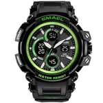 Smael Homens Sport Watch LED Casual Digital pulseira de borracha presente Rel¨®gio de pulso eletr?nico