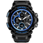 Smael Homens Sport Watch LED Casual Digital pulseira de borracha presente Rel¨®gio de pulso eletr?nico