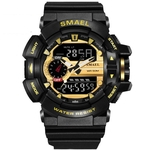 SMAEL Men Fashion Waterproof Backlight Calendar Sports Quartz Relógio Digital