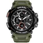 SMAEL Men Sport Watch Casual LED Digital Rubber Strap Electronic Wristwatch Gift