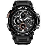 SMAEL Men Sport Watch Casual LED Digital Rubber Strap Electronic Wristwatch Gift