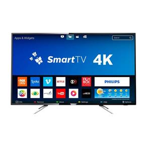 Smart TV LED 55 Polegadas Philips 55PUG610278 UHD 4K com Conversor Digital 4 HDMI 2 USB Wi-Fi 60Hz