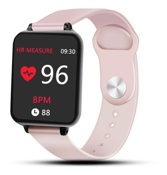 Smart Watch B57 Relógio Inteligente App Hero Band - Rosa - Smart Bracelet