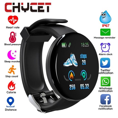 Smart Watch Funcional Redondo / Azul / China