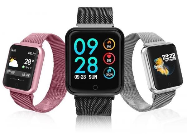 Smart Watch Relógio Inteligente P68 Rose Sports Fitness Mais Pulseira Mais Película Protetora