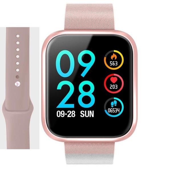 Smart Watch Relógio Inteligente Sports Fitness Tracker P70 Rosa - P Smart